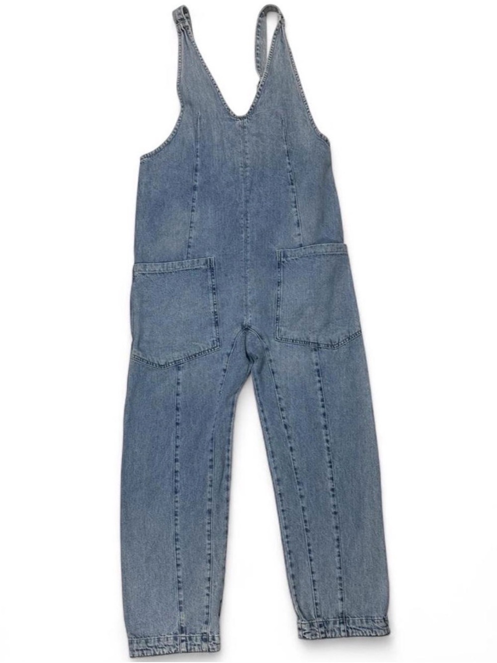 ✨ WE THE FREE High Roller Denim Jumpsuit ✨ - Small - Vaca Coastal Overalls
